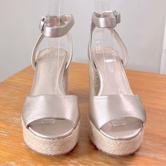 Kenneth Cole Phoenix Leather Platform Sandals - Picture 6 of 14